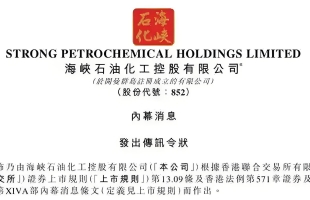 海峡石油化工(00852.HK)整改推进复牌之路